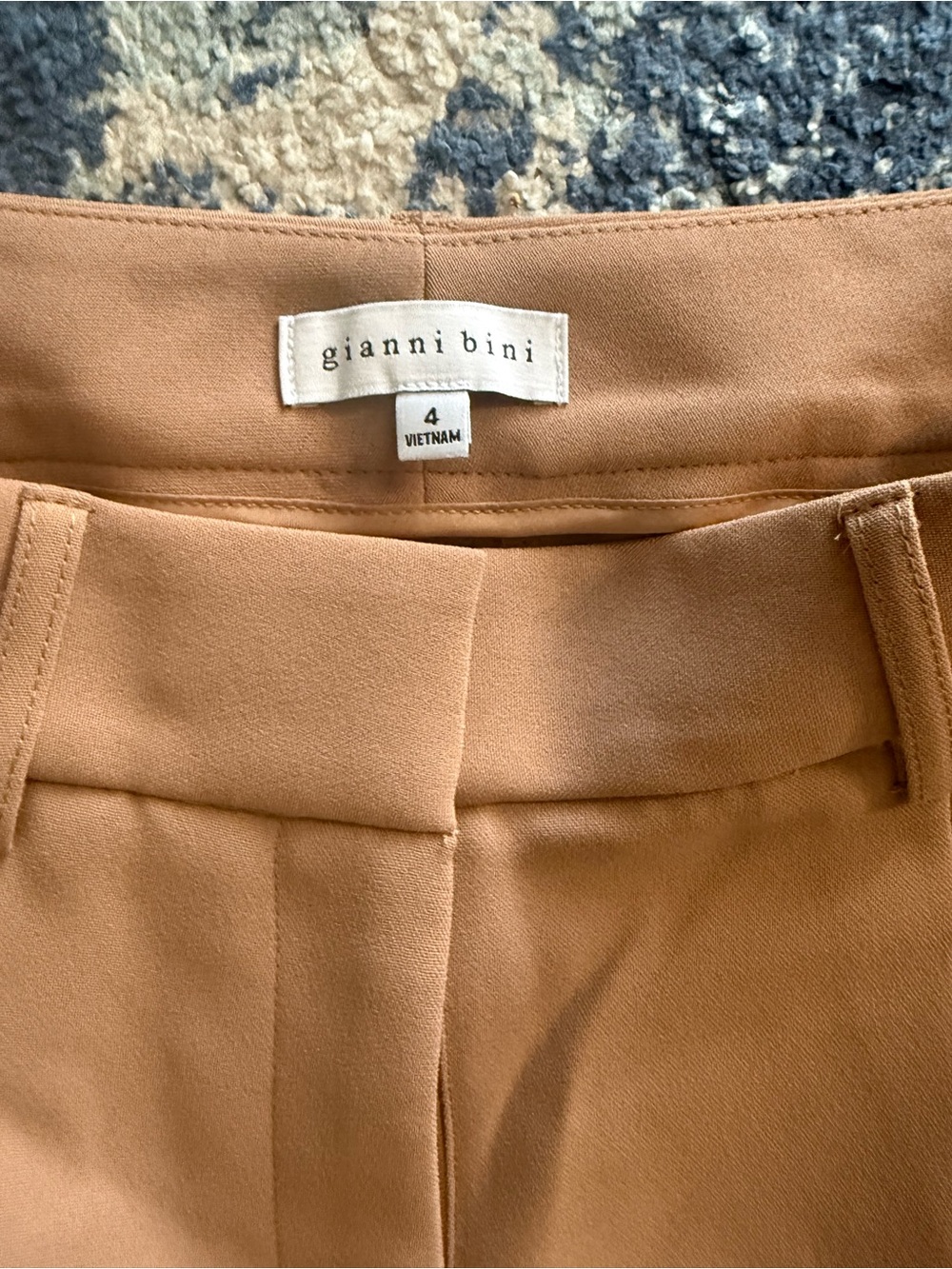Gianni Bini Camel High-Waist Dress Pants